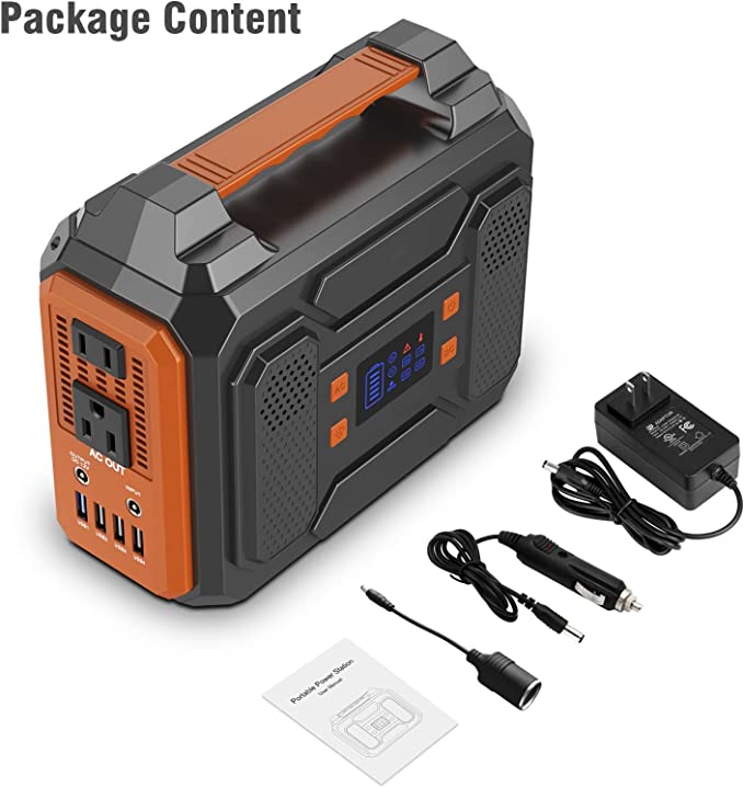 Portable Power Station 300W,ZeroKor Outdoor Portable Power Pack 280Wh/75000mAh,Lithium Battery Backup Power Source with Flashlight,Portable Generator with DC AC Outlet for Home Use Camping RV Travel